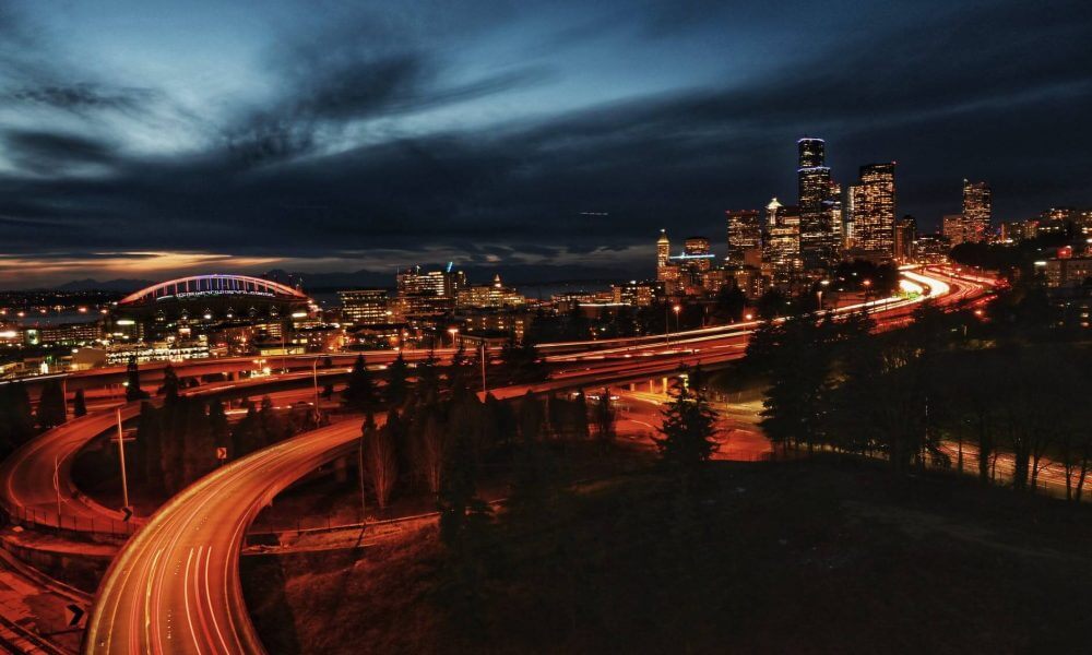 An image of Seattle skyline during the night
