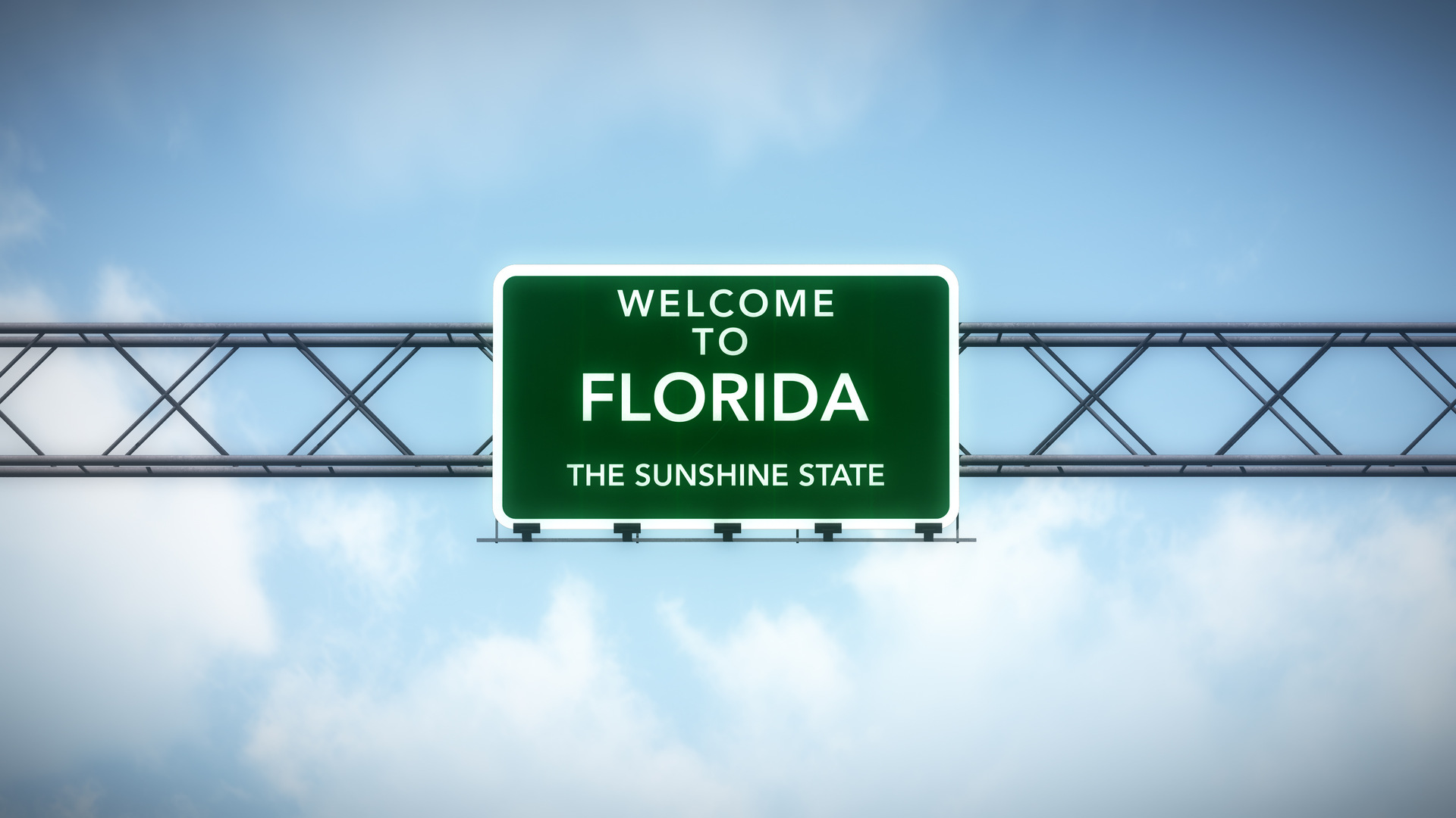 Florida welcoming sign